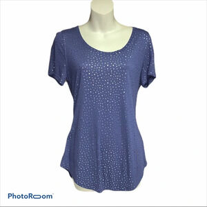 Juicy Couture purple/silver short sleeve top small